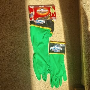 Power Rangers Mystic Force  Green Power Rangers boot covers 4+ yrs old   +1 gluv
